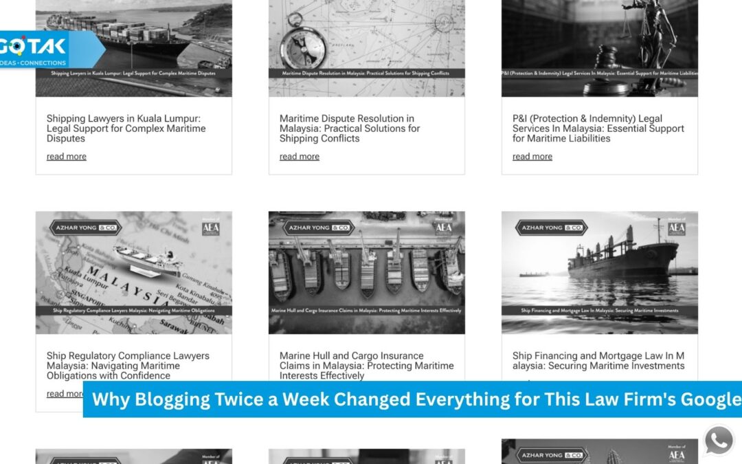 Why Blogging Twice a Week Changed Everything for This Law Firm's Google Rankings